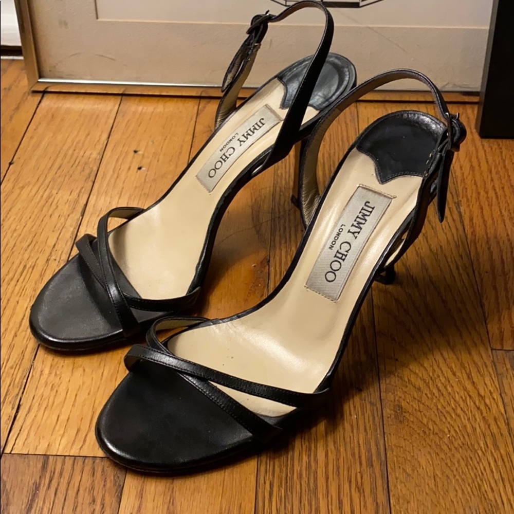Authentic Jimmy Choo Black Slingbacks
